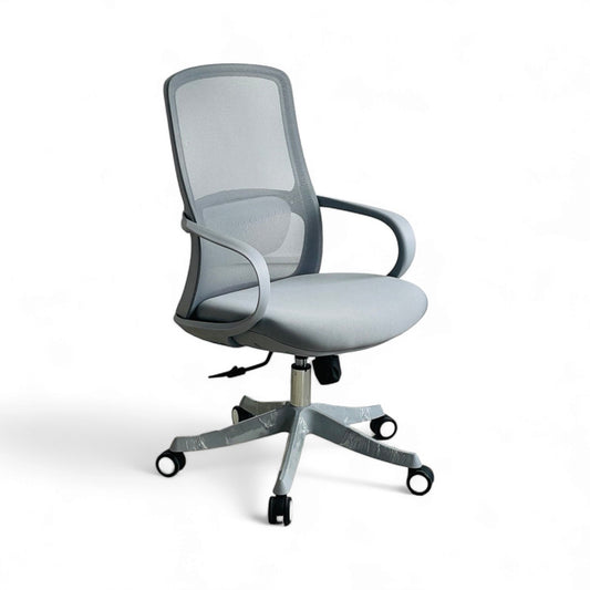 SILLA EJECUTIVA ERGONOMICA 108A, COLOR GRIS