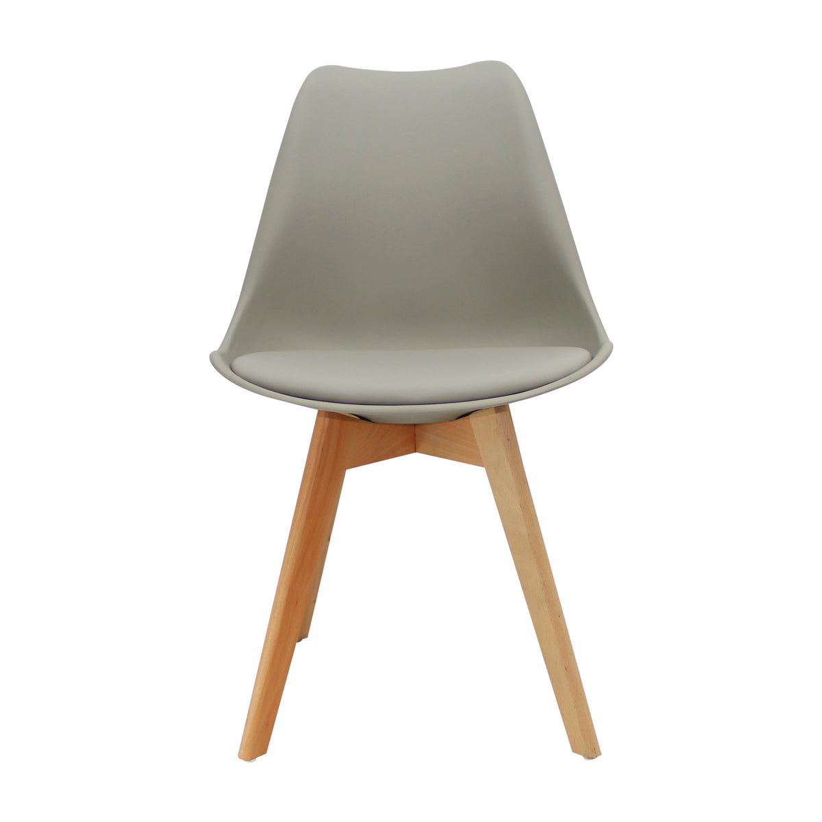 Silla Emma de diseño Premium gris para apartamento y comedor auxiliar