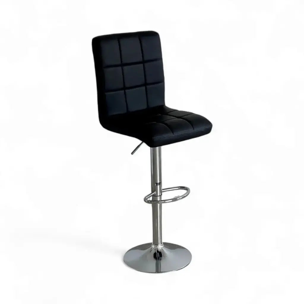 SILLA PARA BARRA VINTAGE CUERO PU ESPALDAR BAJO ALTURA GRADUABLE