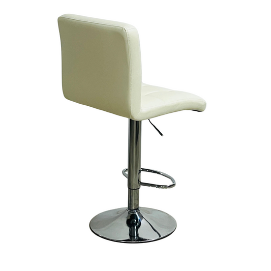 SILLA PARA BARRA VINTAGE CUERO PU ESPALDAR BAJO ALTURA GRADUABLE