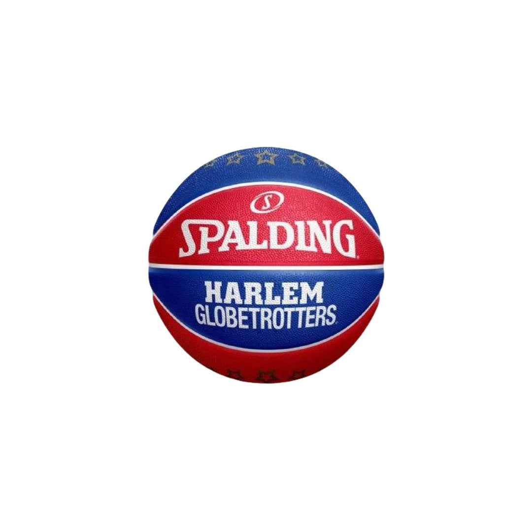 Balón Spalding Harlem Globetrotters original rojo y azul para baloncesto