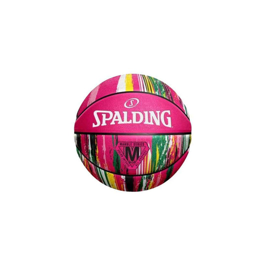 Balón Spalding Marble Series original rosado para baloncesto