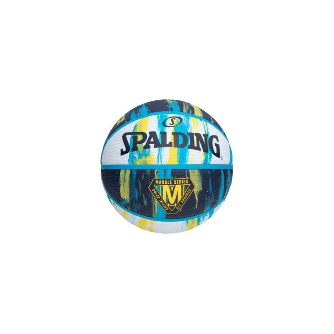 Balón Spalding Marble Series original verde y azul para entrenamiento