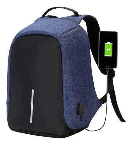 Maleta antirrobo negra con diseño portátil para oficina, colegio o negocio