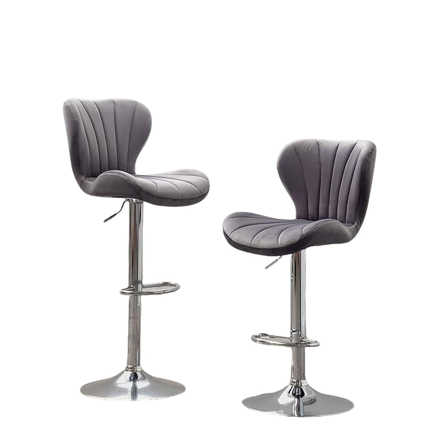 taburete de bar tapizado ajustable