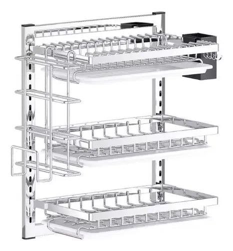 Platero Escurridor De Platos Organizador De Loza De Pared