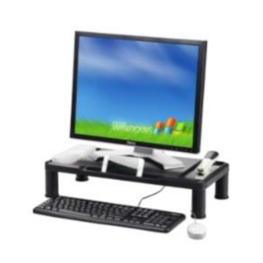 Soporte para monitor con base resistente, ideal para home office y espacios de trabajo