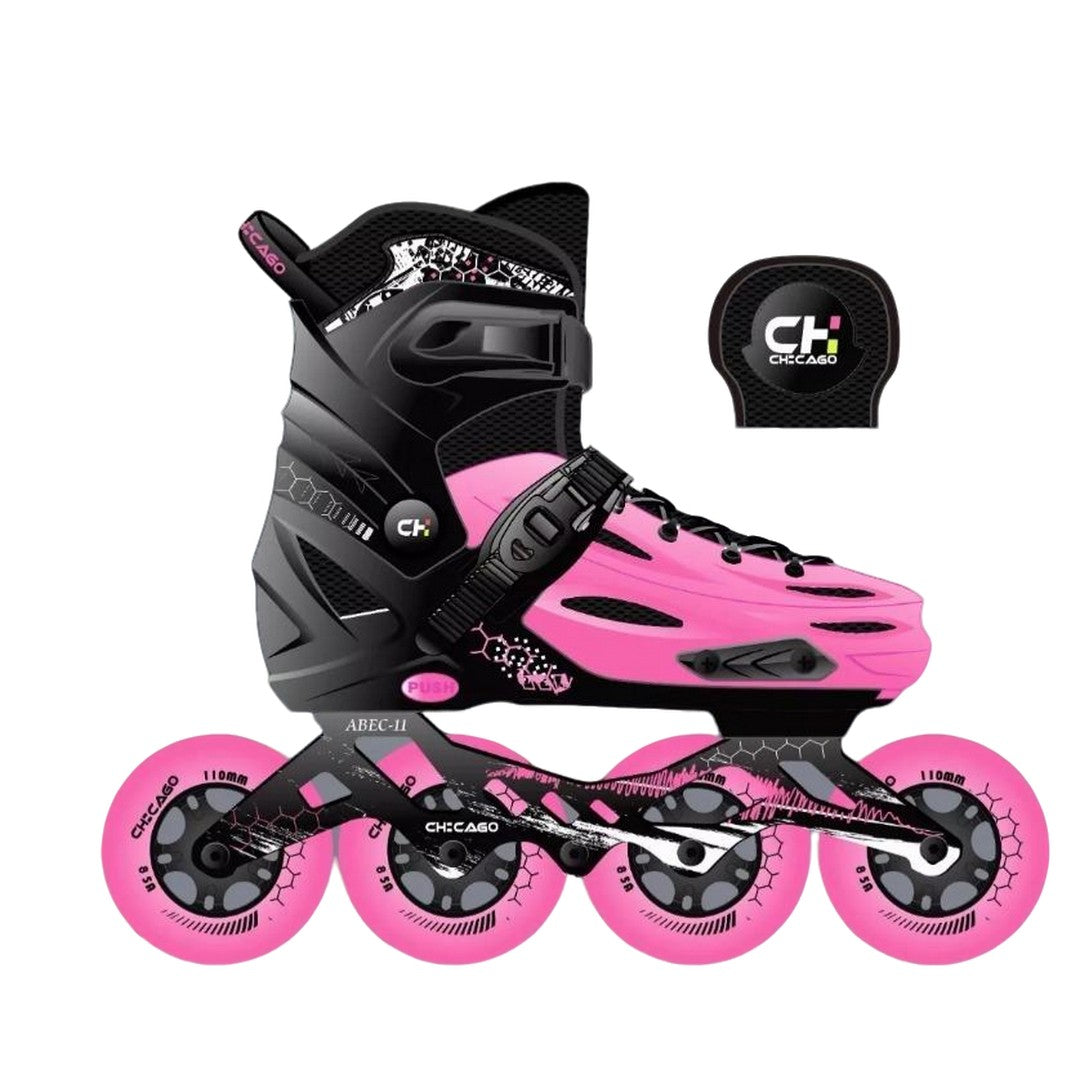 Patines Semiprofesionales Chicago Bota Dura Adultos, Niños en Línea