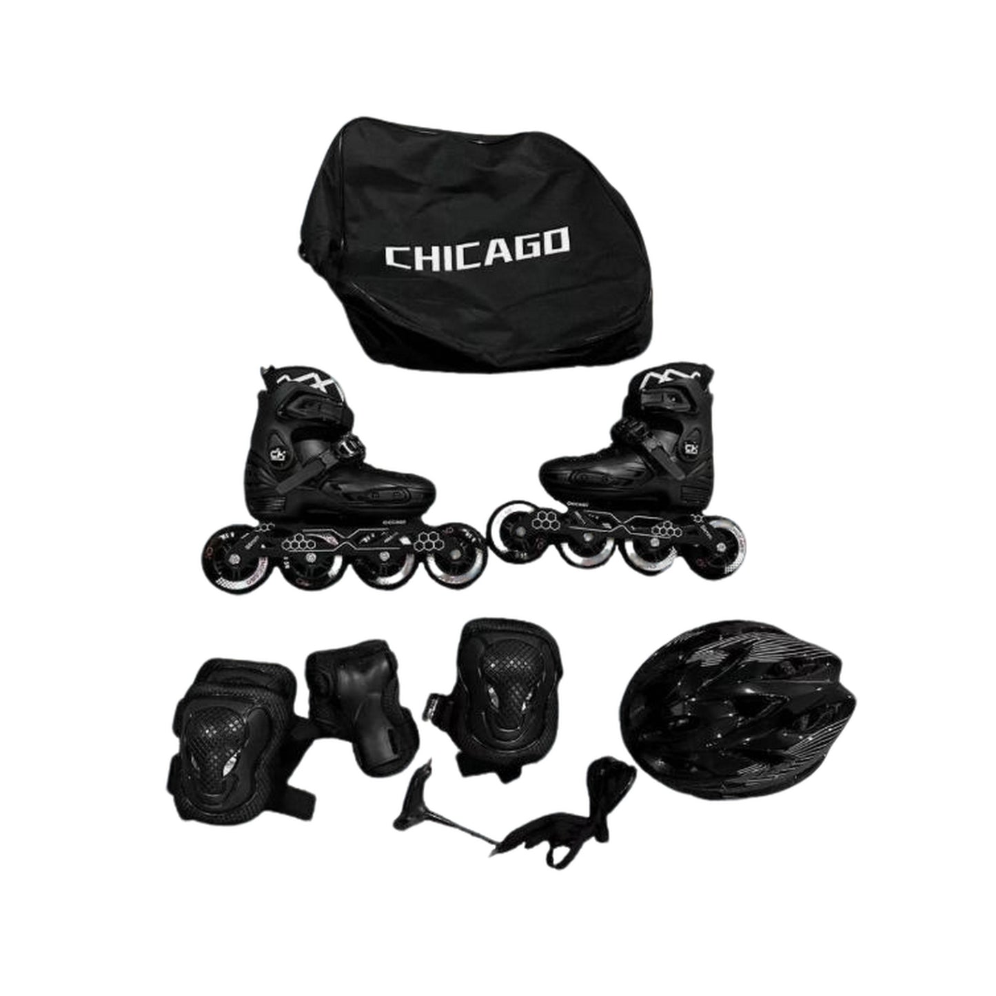 Kit Patines Chicago Semiprofesionales Antichoque Rueda 85A