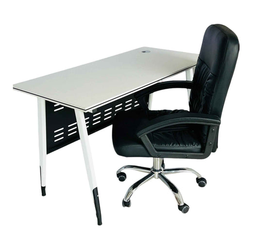 Escritorio MDF 120x60 cm con silla para home office o espacio de trabajo