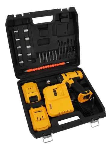 Taladro inalámbrico 24V con 2 baterías para ferretería, taller o negocio