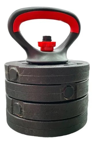 Mancuerna Kettlebel Rusa 10kg Regulable Gimnasio Casa