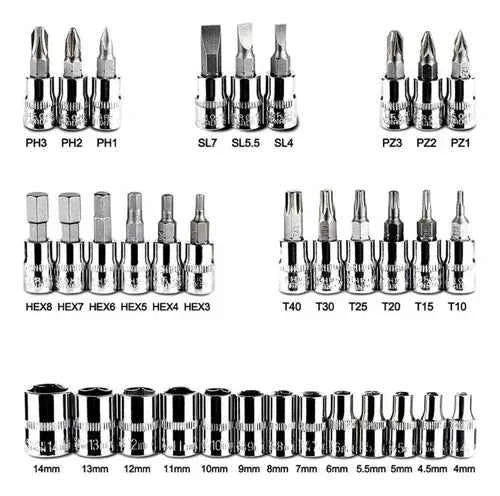 Juego De Copas 46 Piezas Herramientas Hogar Moto Ratchet - Distrionline Luisfe Nieto SAS