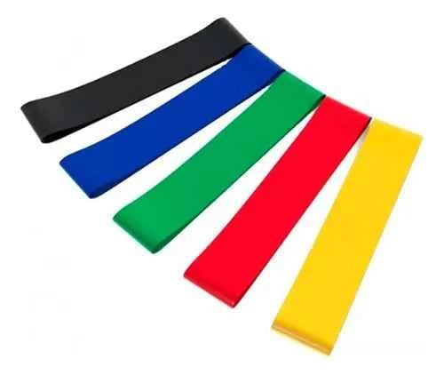 Kit Bandas Elásticas 5 Unidades + Guía De Ejercicio + Bolso - Distrionline Luisfe Nieto SAS