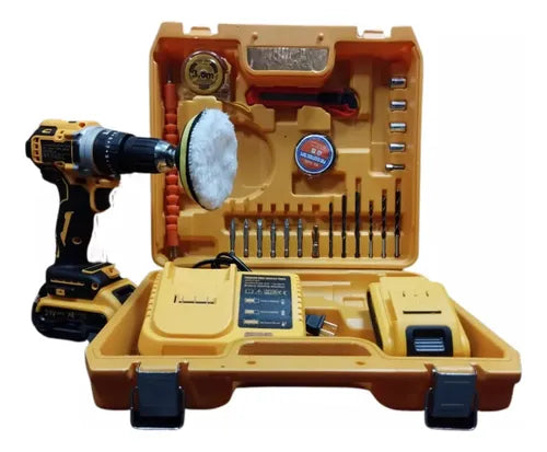 Taladro Inalámbrico Baterías Recargables Percutor Polichador