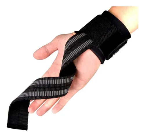 Par Correas Straps Levantamiento Pesas Gym Gimnasio