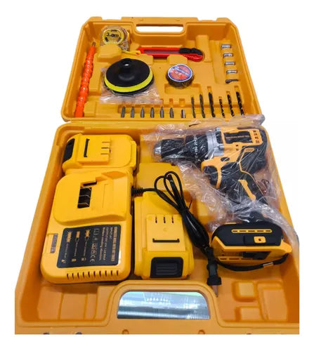 Taladro Inalámbrico Baterías Recargables Percutor Polichador