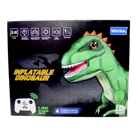 Dinosaurio Inflable a Control Remoto con Movimiento Realista Sonido Tamaño Grande