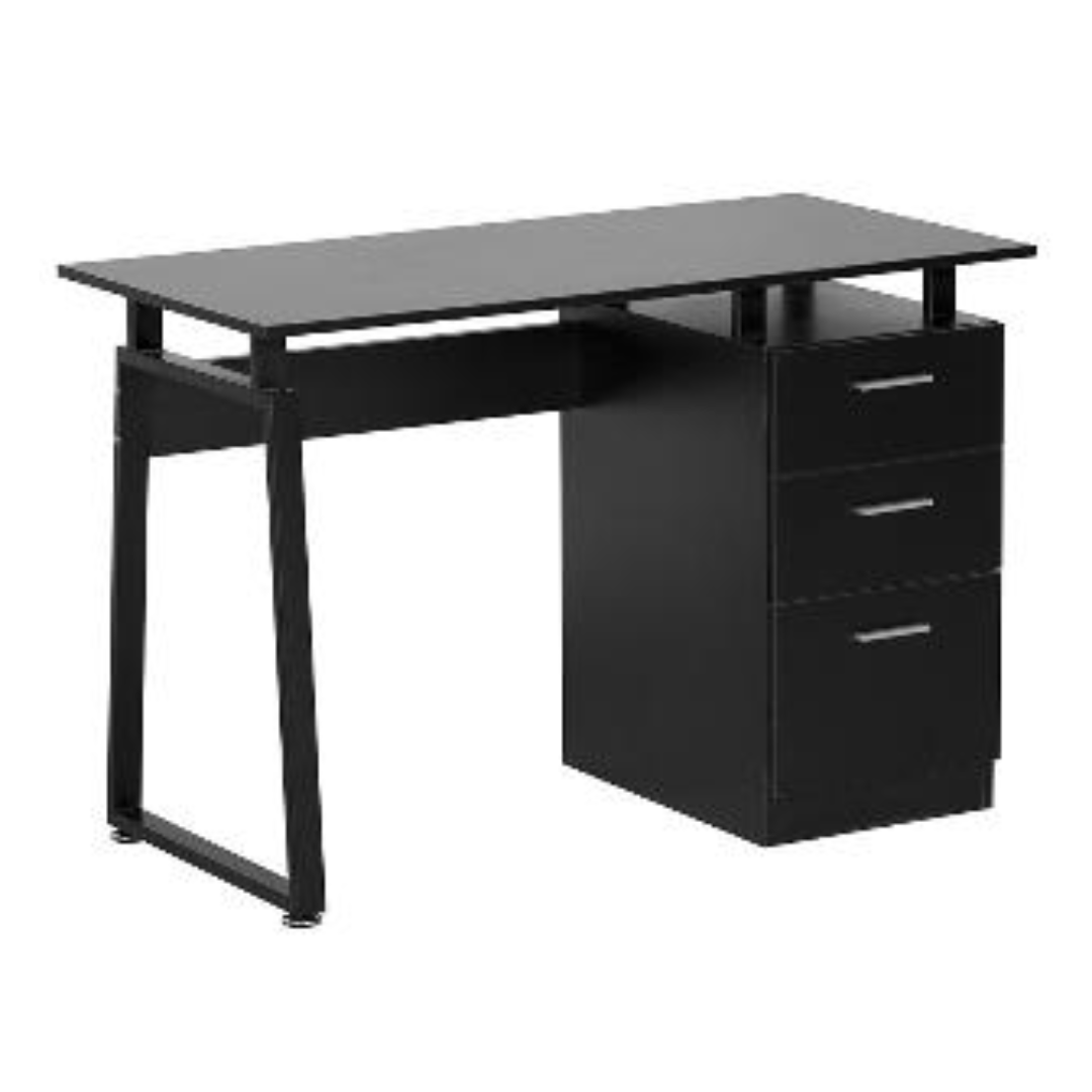 Escritorio TeenDesk con 3 gavetas para computador, estudio, oficina y almacenamiento