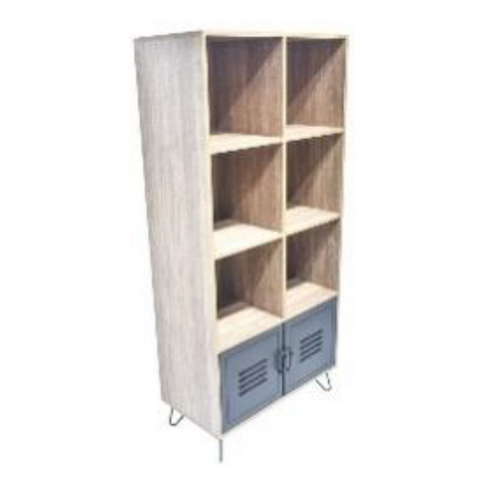 Biblioteca en MDF para libros, decoración, oficina y espacios de almacenamiento