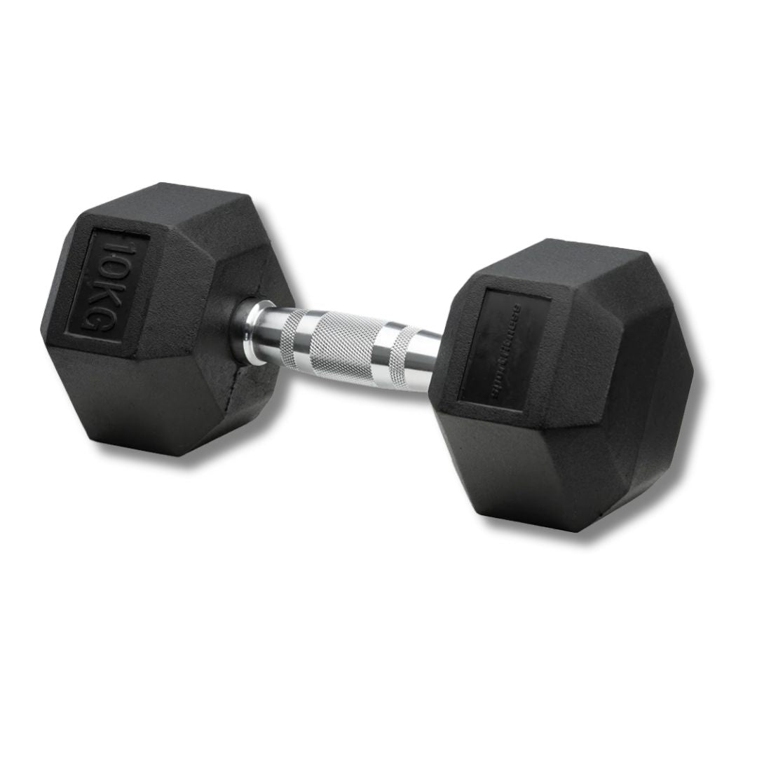 Mancuerna Hexagonal Encauchetada 10 Kg (2 Unidades)