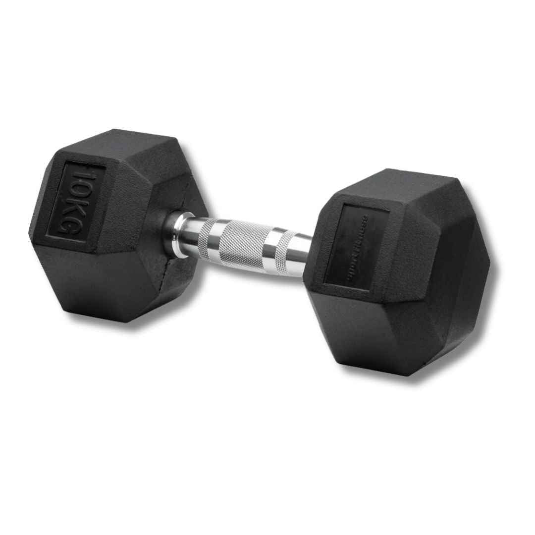 Mancuerna Hexagonal Encauchetada 10 Kg (2 Unidades)
