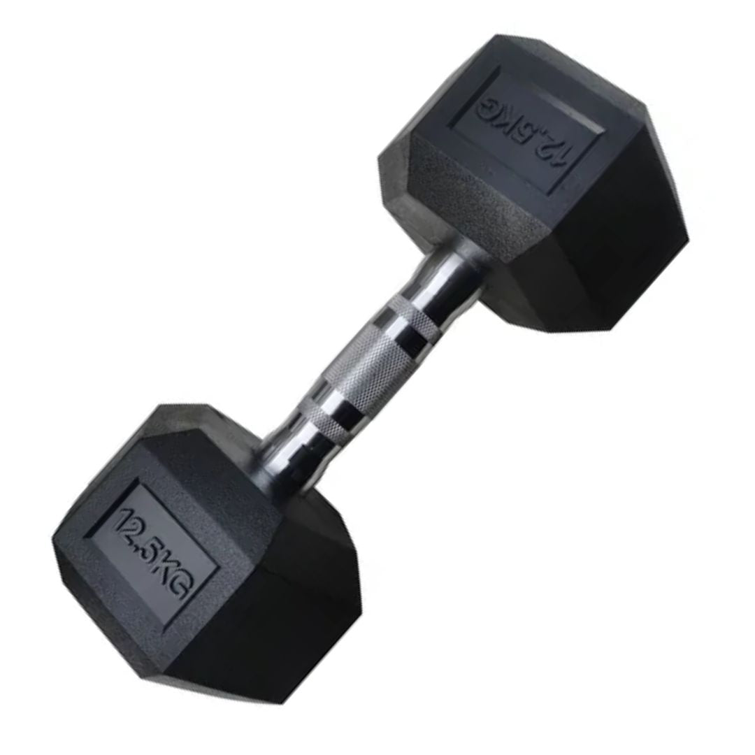 Mancuerna Hexagonal Encauchetada 12,5 Kg (2 Unidades)