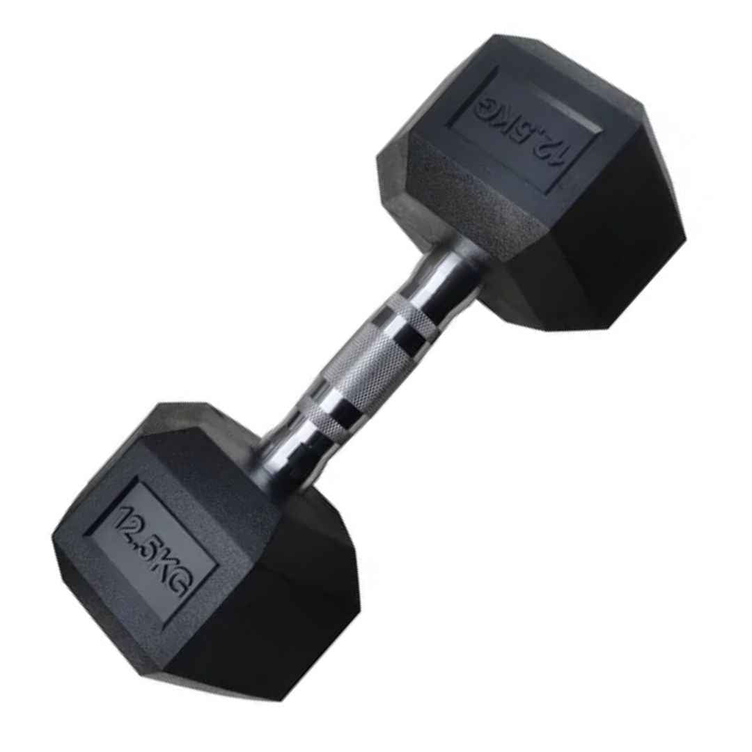 Mancuerna Hexagonal Encauchetada 12,5 Kg (2 Unidades)