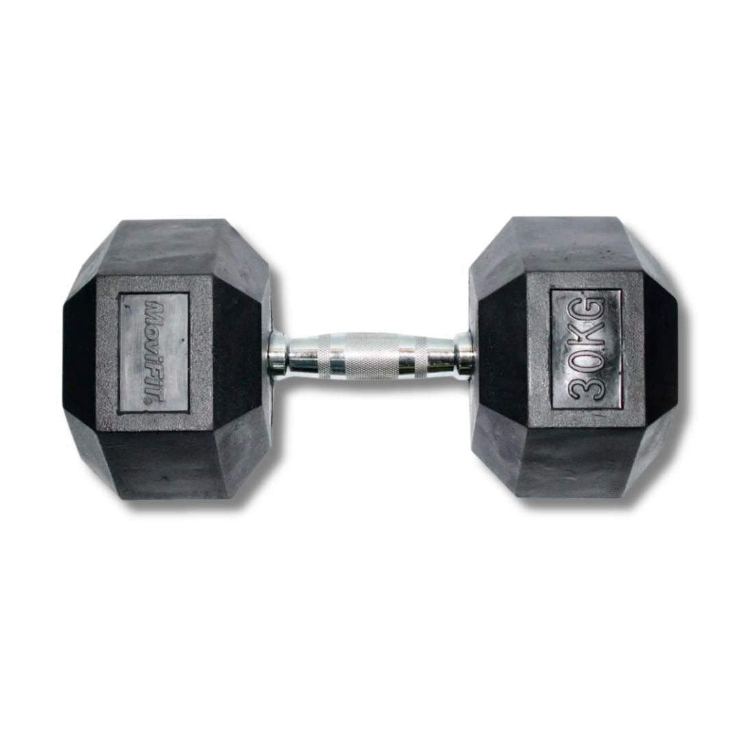 Mancuerna Hexagonal Encauchetada 30 Kg (2 Unidades)