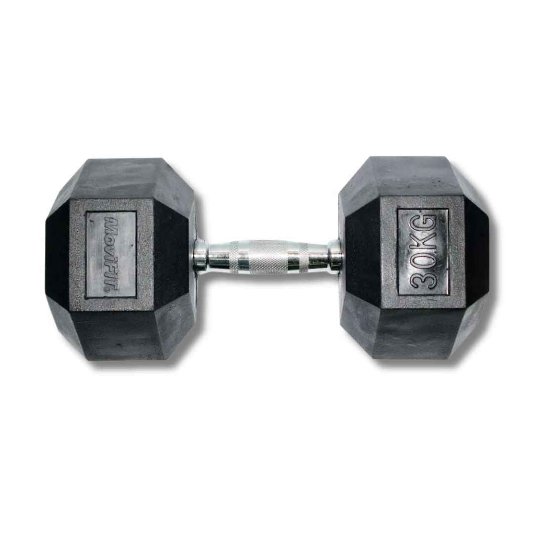 Mancuerna Hexagonal Encauchetada 30 Kg (2 Unidades)
