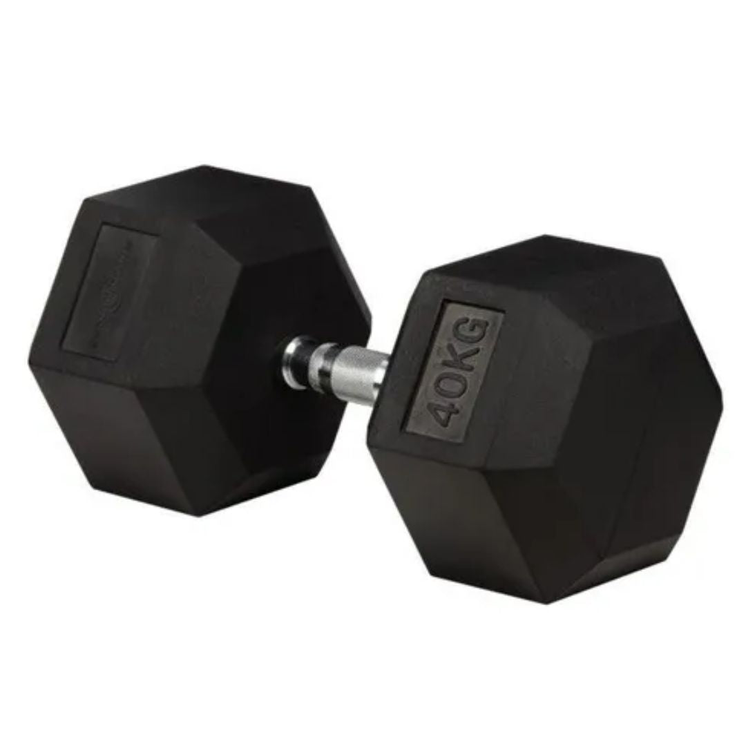 Mancuerna Hexagonal Encauchetada 40 Kg (2 Unidades)
