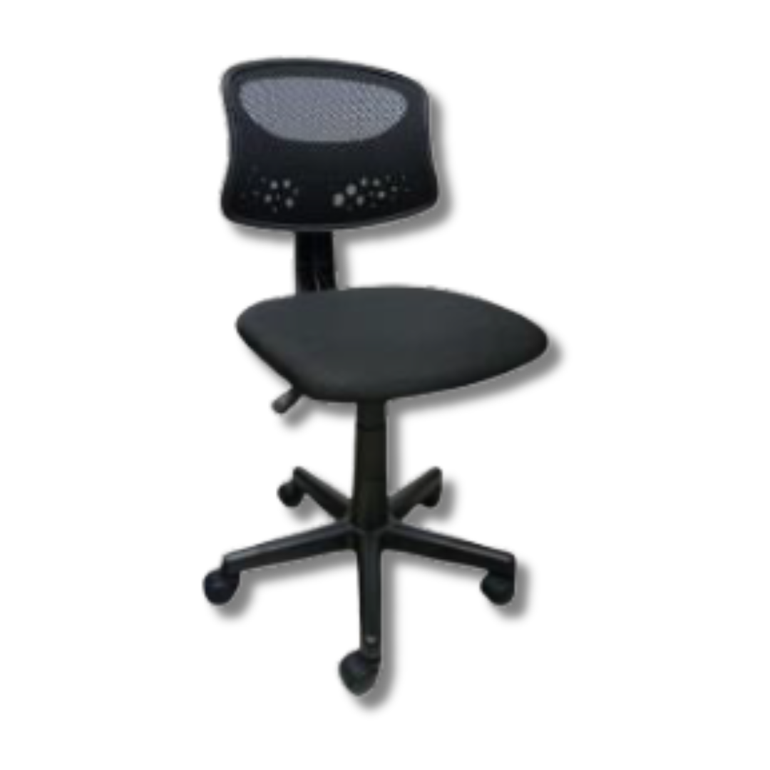 Vista lateral de silla de oficina Paris con base giratoria para empresa o negocio
