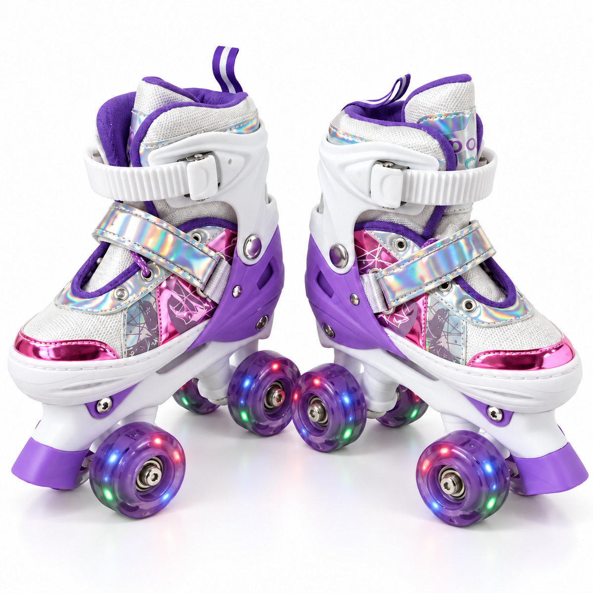 Patines Artísticos 4 Ruedas Para Niños Con Luces