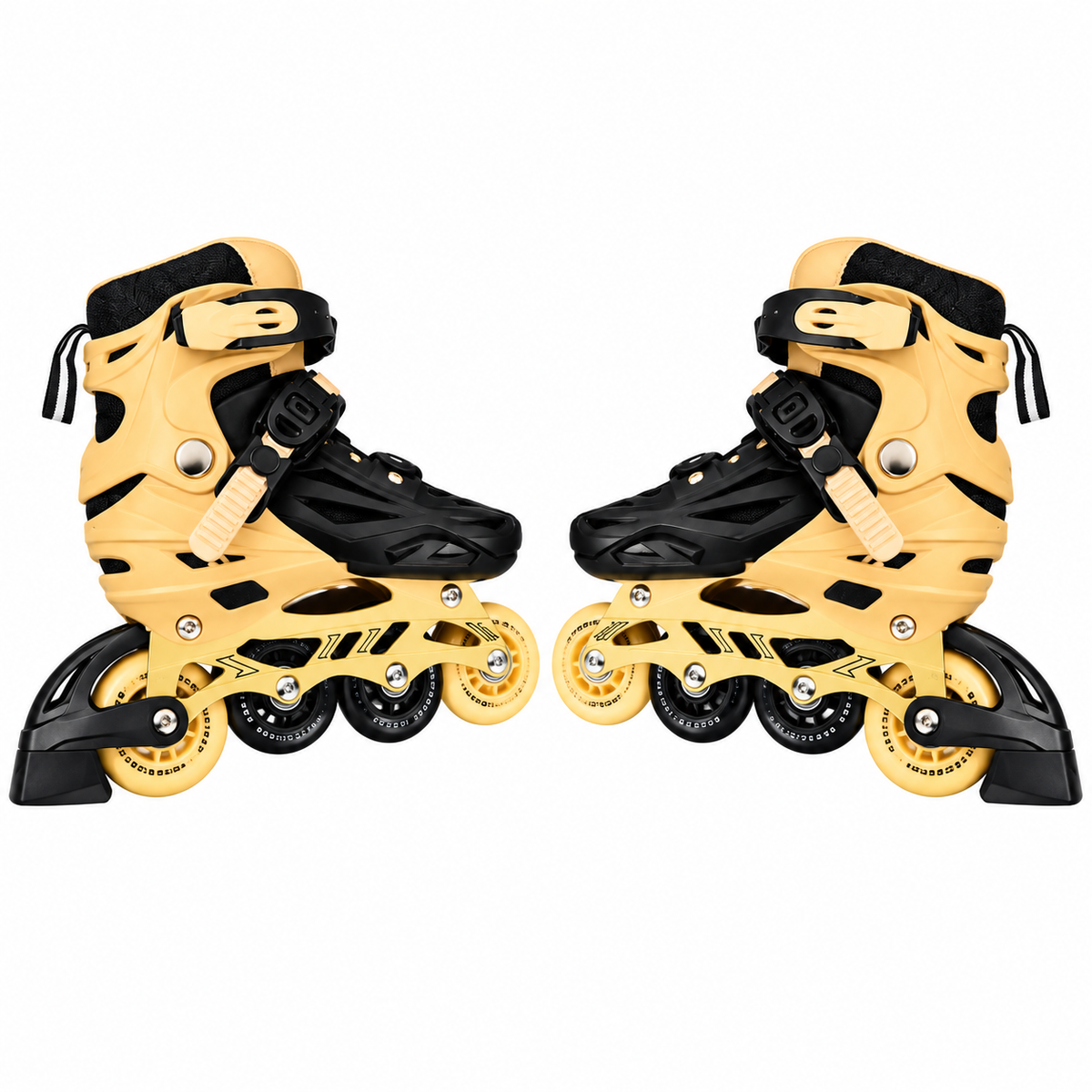 Patines Bota Rigida Para Niños Talla S Color Negro - Beige