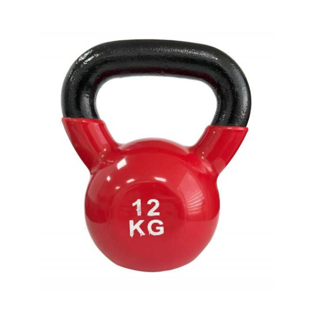 Pesa rusa de 12 kg cubierta en vinilo para entrenamiento funcional, gimnasio y ejercicio en casa