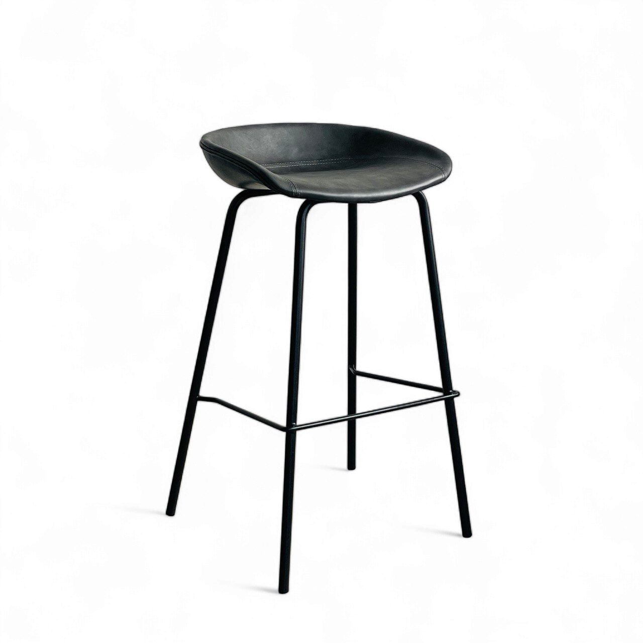 SILLA PARA BARRA CON COMETALICASJIN EN CUERO PU PATAS