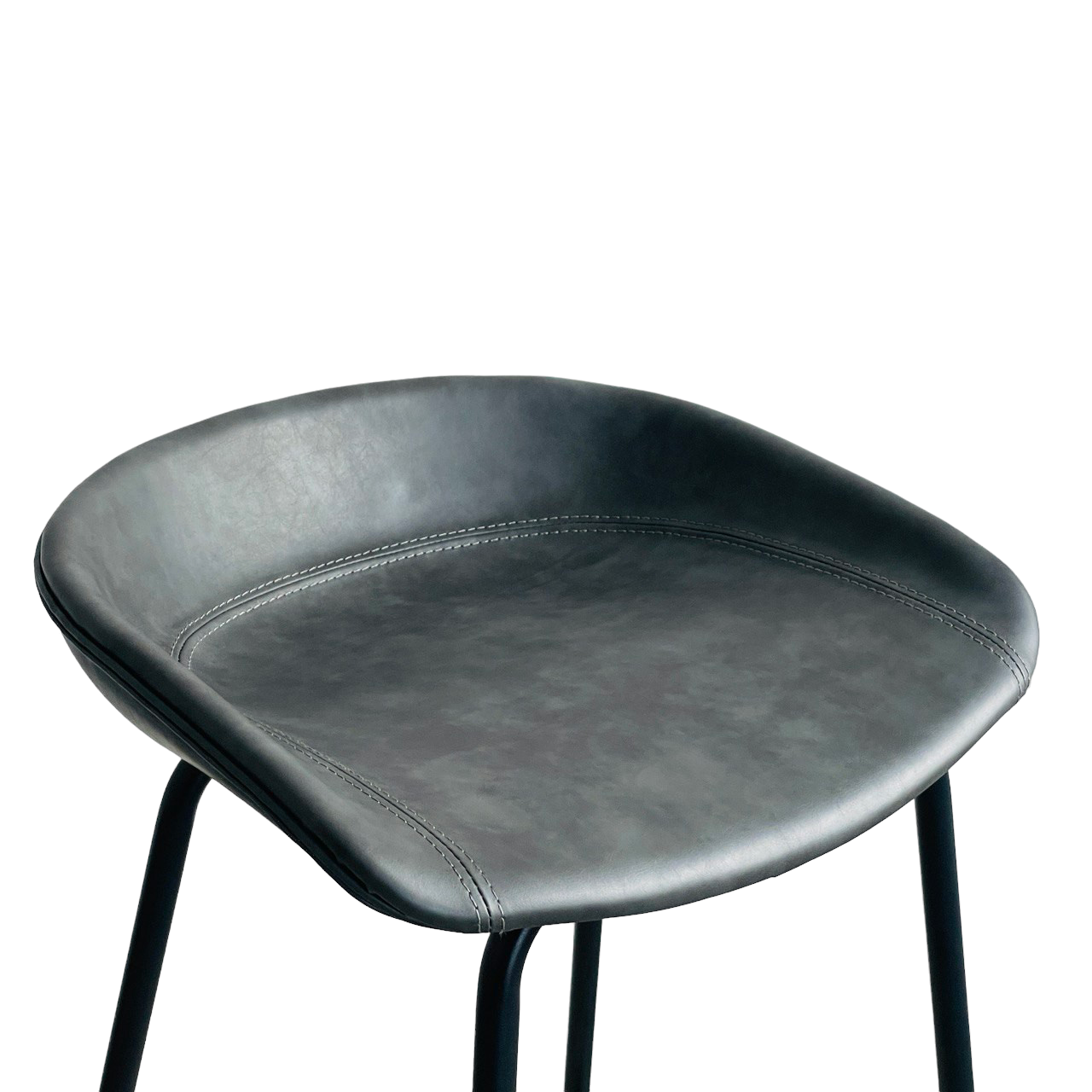 SILLA PARA BARRA CON COMETALICASJIN EN CUERO PU PATAS