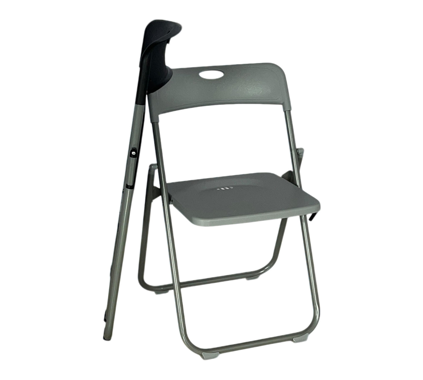 Sillas Color Negro Silla Plegable Plástico Reforzada
