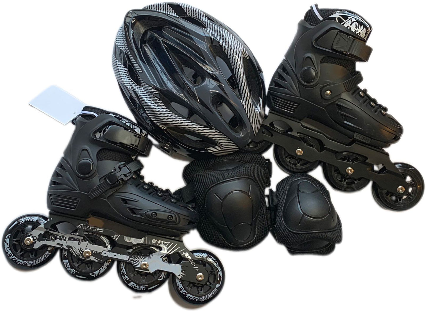 Kit Patines Chicago Semiprofesionales Antichoque
