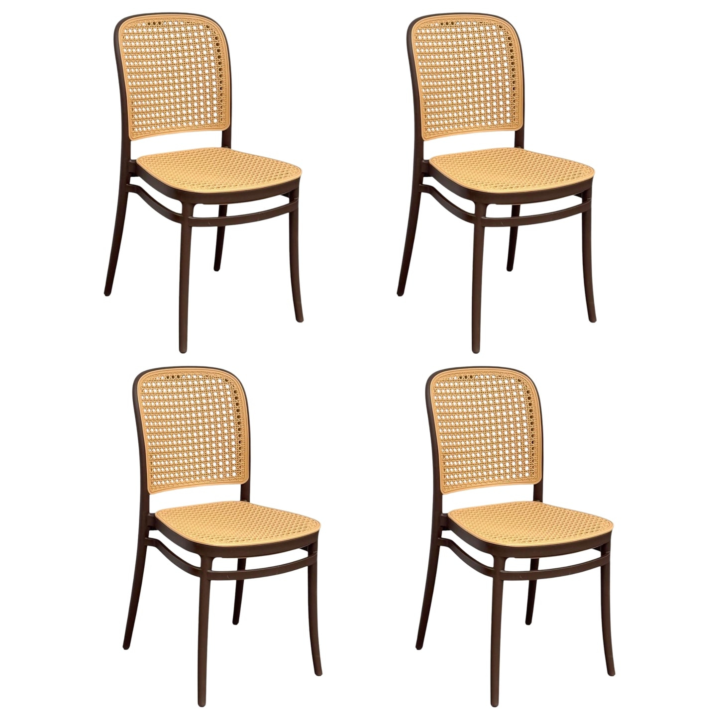 Silla En Polipropileno Solea Redonda Tipo Mimbre