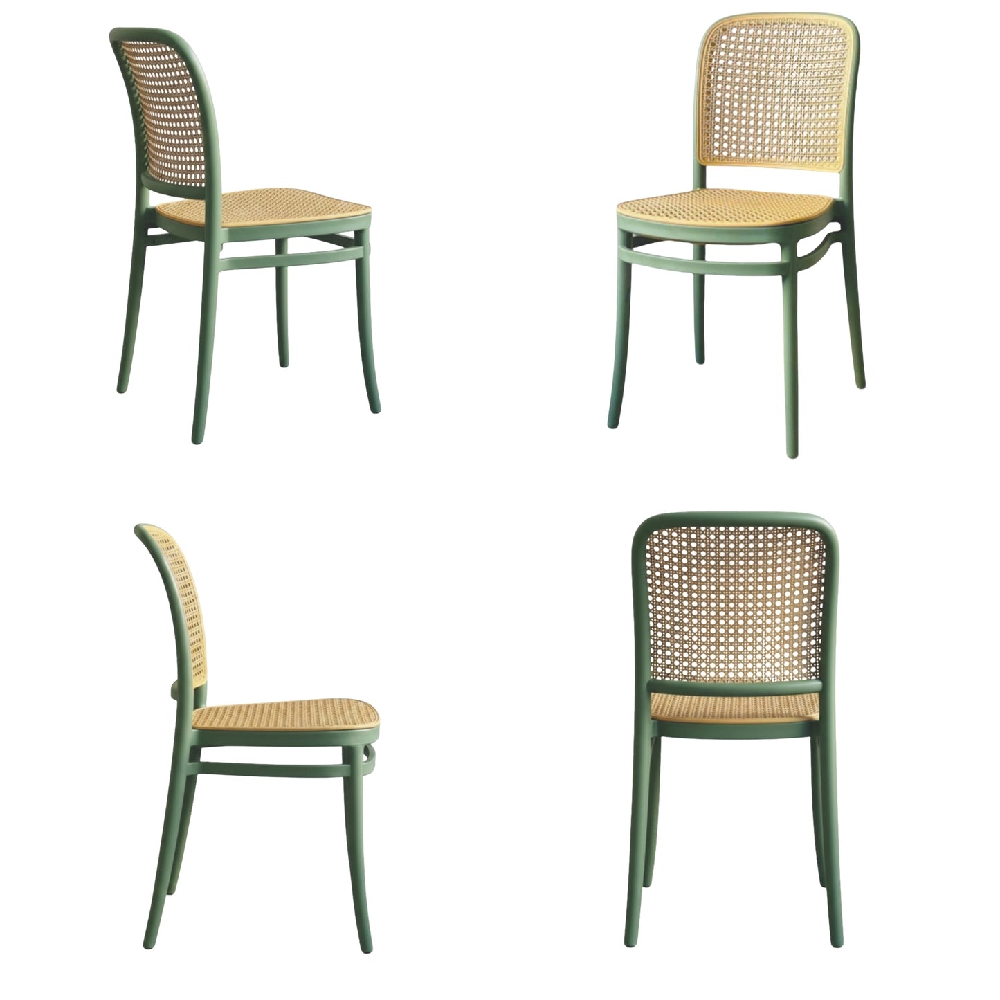 Silla En Polipropileno Solea Redonda Tipo Mimbre