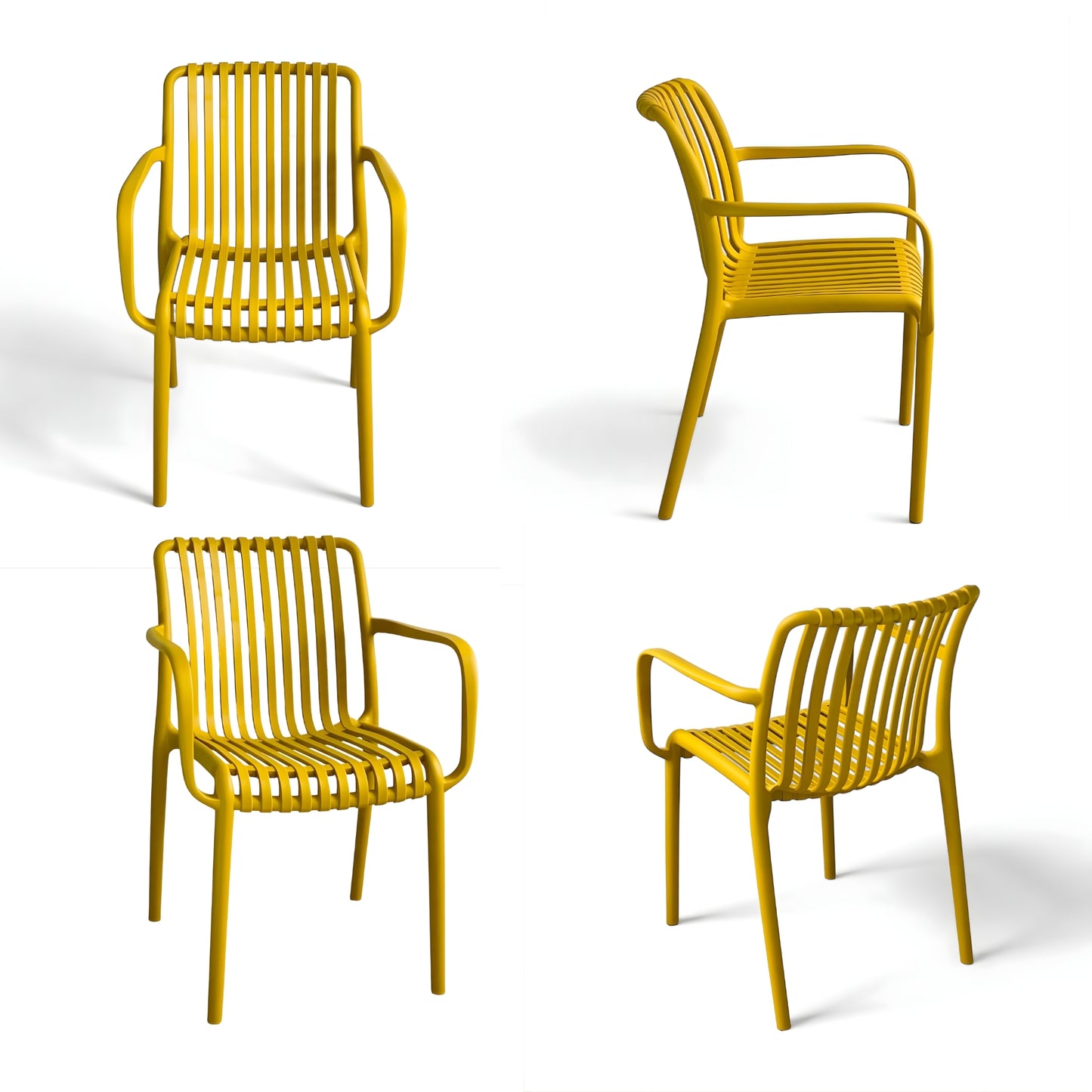 Silla Bistro En Polipropileno Con Brazo y Filtro UV