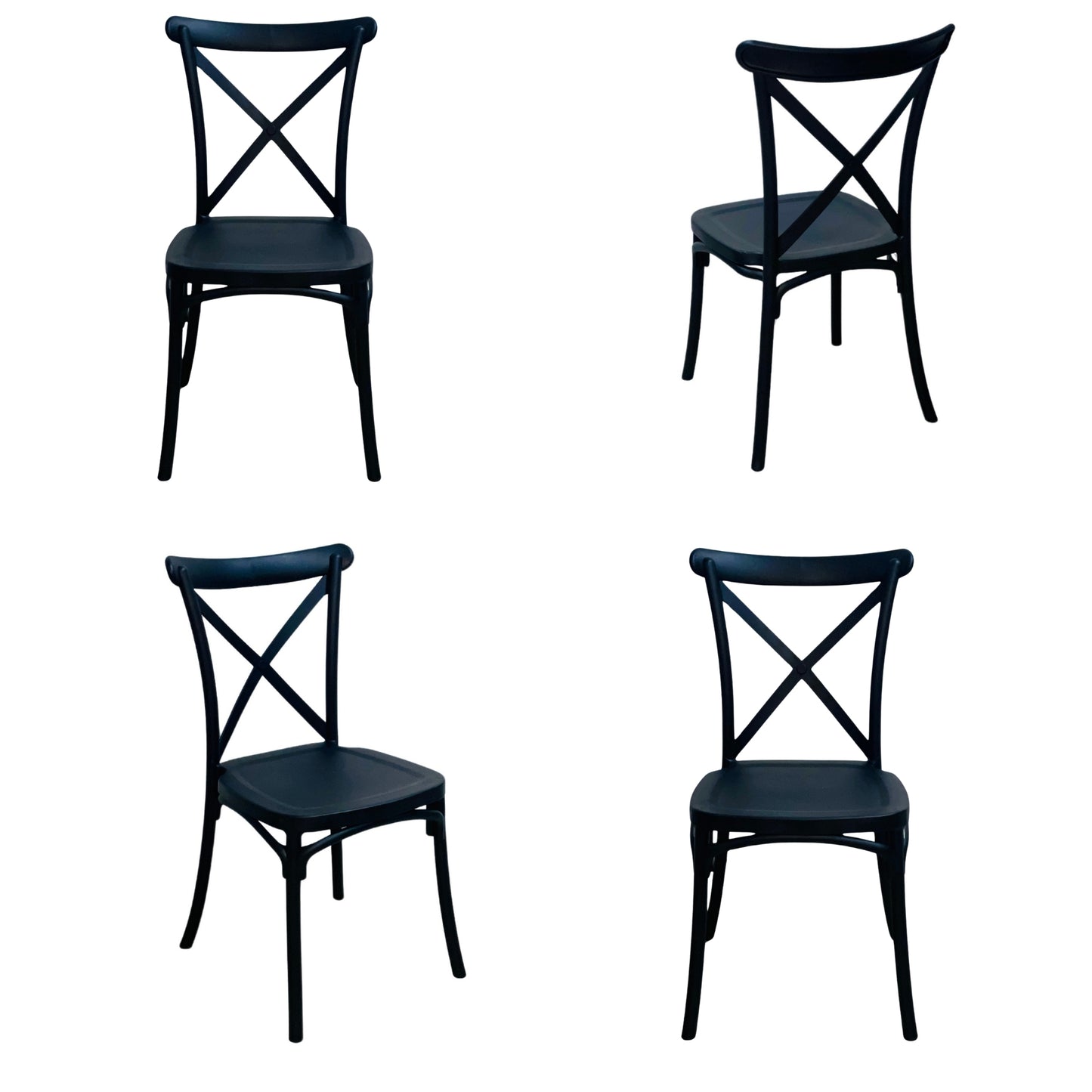 Silla En Polipropileno Tipo Crossback