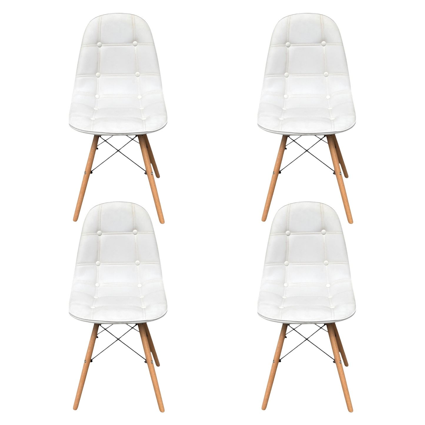 Silla De Diseño Eames Con Botones