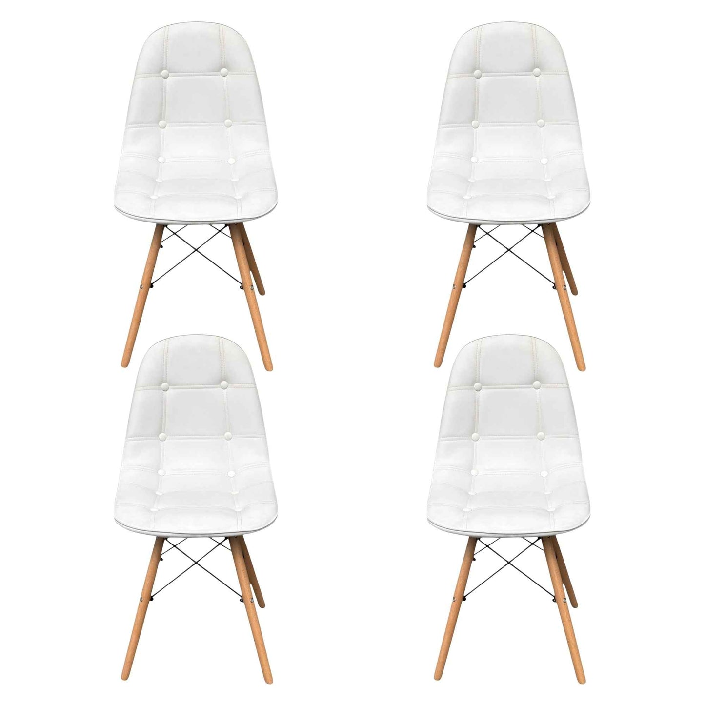 Silla De Diseño Eames Con Botones