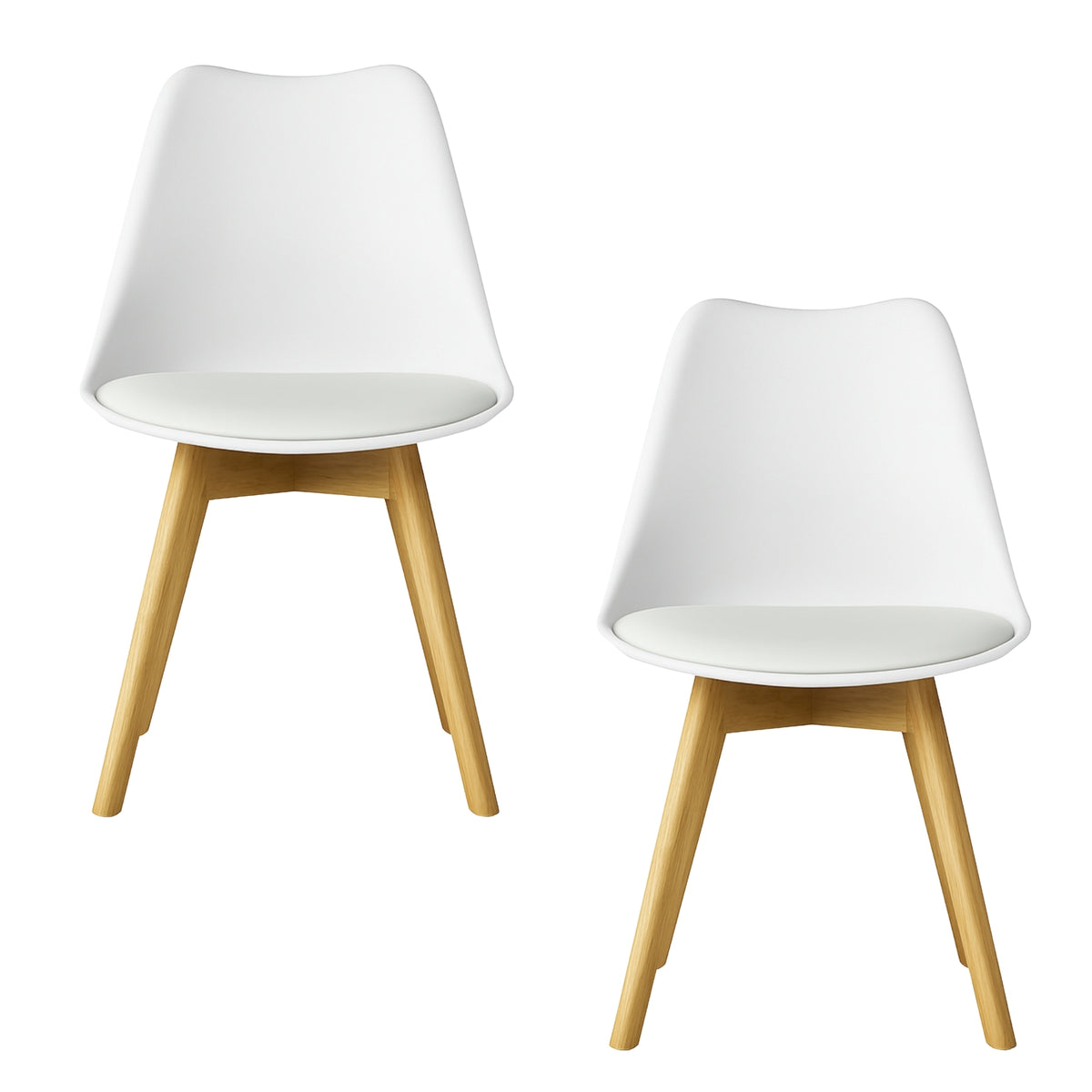 Silla Emma Premium blanca para comedor, cocina y decoración moderna