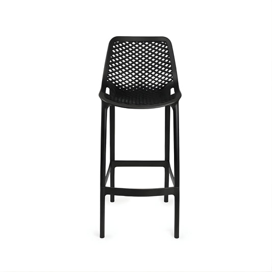Silla butaco Berlin negra de dos niveles para barra, restaurante y espacios comerciales