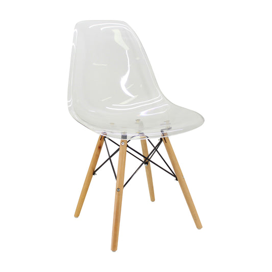 Silla Eames De Diseño Clásica Transparente