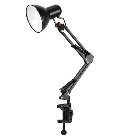 Lámpara metálica con brazo flexible para mesa de trabajo, estudio y home office