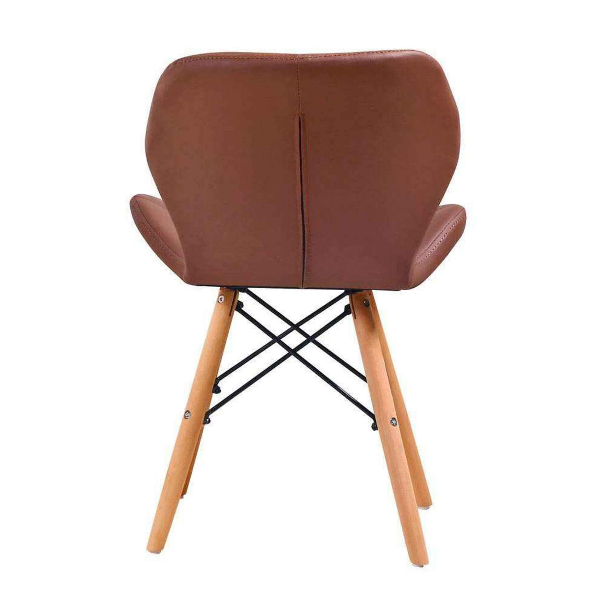 Silla de diseño Mariposa café para comedor, restaurante o cafetería